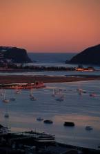 Knysna Heads at sunset