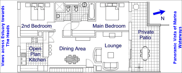 Floor plan of the apartment