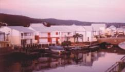A view of Knysna Quays from your private patio at 'Quay Nine'
