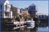 A view of Knysna Quays from your private patio at 'Quay Nine'